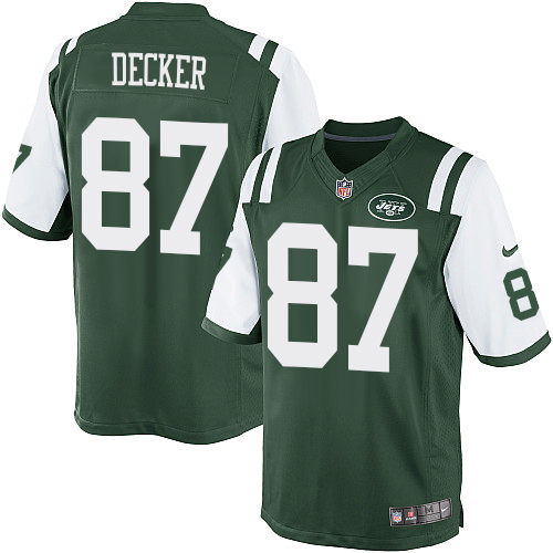 Youth Limited Eric Decker Nike Jersey Green Home - #87 NFL New York Jets